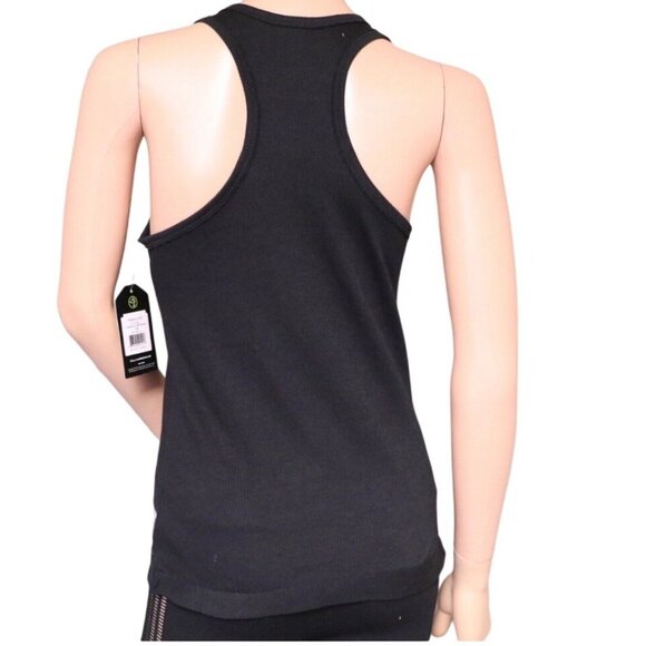 Zumba Womens Racerback Tank Top Black With "Zumba EST. 2001" Small - Picture 3 of 3